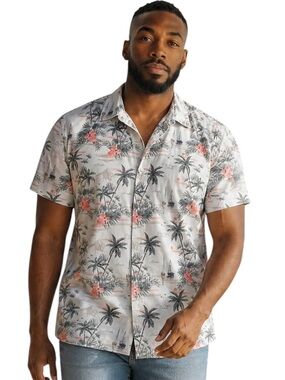 RIMA BEACH WORLD MAGIC COTTON ONE HAPPY ISLAND ARUBA SHORT SLEEVE SHIRT SIZE 3XL